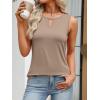 imageANRABESS Womens Tank Tops Summer Sleeveless Dressy Casual Blouse Keyhole Neck Ladies Business Cute Shirts 2026 Trendy OutfitsLight Khaki