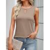 imageANRABESS Womens Tank Tops Summer Sleeveless Dressy Casual Blouse Keyhole Neck Ladies Business Cute Shirts 2026 Trendy OutfitsLight Khaki