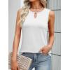 imageANRABESS Womens Tank Tops Summer Sleeveless Dressy Casual Blouse Keyhole Neck Ladies Business Cute Shirts 2026 Trendy OutfitsWhite