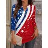 imageANRABESS Womens Tops 34 Sleeve Casual Henley Shirts V Neck Buttons Dressy Work Business Blouses 2026 Spring Trendy ClothesStar