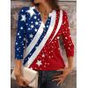 imageANRABESS Womens Tops 34 Sleeve Casual Henley Shirts V Neck Buttons Dressy Work Business Blouses 2026 Spring Trendy ClothesStar