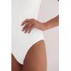 imageANRABESS Womens V Neck Bodysuits Short Sleeve Slim Fit Going Out Body Suit Tops 2026 Summer Outfits for Daily Work TravelWhite