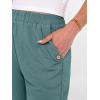 imageANRABESS Womens Wide Leg Capri Pants Elastic Waist Casual Loose Lounge Trousers 2026 Summer Flowy Beach Vacation ClothesLake
