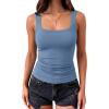 imageANRABESS Women Tank Tops Square Neck Fitted Tops 2026 Summer Basic Slim Sleeveless Shirts Casual Cute Travel Vacation ClothesLight Blue