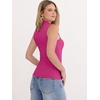 image:imageANRABESS Mock Neck Tank Tops for Women Ribbed Knit Sleeveless Top Slim Fit 2026 Summer Casual Basic Layer ShirtsHot Pink