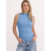 image:imageANRABESS Mock Neck Tank Tops for Women Ribbed Knit Sleeveless Top Slim Fit 2026 Summer Casual Basic Layer ShirtsLight Blue
