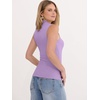 image:imageANRABESS Mock Neck Tank Tops for Women Ribbed Knit Sleeveless Top Slim Fit 2026 Summer Casual Basic Layer ShirtsLight Purple