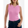 image:imageANRABESS Ribbed Tank Tops for Women Crew Neck Ruffle Sweater Vest Cute Sleeveless Shirts 2026 Summer Business Casual OutfitsPink