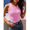 image:imageANRABESS Ribbed Tank Tops for Women Crew Neck Ruffle Sweater Vest Cute Sleeveless Shirts 2026 Summer Business Casual OutfitsPink
