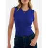 image:imageANRABESS Ribbed Tank Tops for Women Crew Neck Ruffle Sweater Vest Cute Sleeveless Shirts 2026 Summer Business Casual OutfitsRoyal Blue