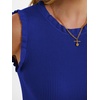 image:imageANRABESS Ribbed Tank Tops for Women Crew Neck Ruffle Sweater Vest Cute Sleeveless Shirts 2026 Summer Business Casual OutfitsRoyal Blue