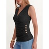 image:imageANRABESS Tank Tops for Women V Neck Sexy Ribbed Knit Slim Fitted Sleeveless Shirts 2026 Summer Dressy Casual Trendy OutfitsBlack