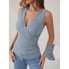 image:imageANRABESS Tank Tops for Women V Neck Sexy Ribbed Knit Slim Fitted Sleeveless Shirts 2026 Summer Dressy Casual Trendy OutfitsBlue