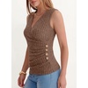 image:imageANRABESS Tank Tops for Women V Neck Sexy Ribbed Knit Slim Fitted Sleeveless Shirts 2026 Summer Dressy Casual Trendy OutfitsBrown