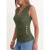 image:imageANRABESS Tank Tops for Women V Neck Sexy Ribbed Knit Slim Fitted Sleeveless Shirts 2026 Summer Dressy Casual Trendy OutfitsDeep Green