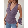 image:imageANRABESS Tank Tops for Women V Neck Sexy Ribbed Knit Slim Fitted Sleeveless Shirts 2026 Summer Dressy Casual Trendy OutfitsPurple