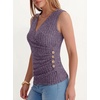 image:imageANRABESS Tank Tops for Women V Neck Sexy Ribbed Knit Slim Fitted Sleeveless Shirts 2026 Summer Dressy Casual Trendy OutfitsPurple