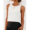 image:imageANRABESS Women Crop Tank Tops High Neck Sleeveless Shirts 2026 Summer Outfits Casual Blouse Beach Vacation ClothesWhite