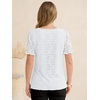 image:imageANRABESS Womens Lace Square Neck Blouse Puff Sleeve Soft Top for Dressy Casual Work amp Spring Summer FashionWhite