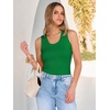 image:imageANRABESS Womens Sleeveless Scoop Neck Tank Tops 2026 Summer Casual Basic Slim Fit Ribbed Knit Racerback Workout Cami ShirtsGreen
