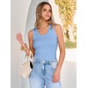 image:imageANRABESS Womens Sleeveless Scoop Neck Tank Tops 2026 Summer Casual Basic Slim Fit Ribbed Knit Racerback Workout Cami ShirtsSky Blue
