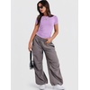 image:imageANRABESS Womens Soft Short Sleeve TShirt Crew Neck Top Slim Fit Basic Tee for Summer Casual Y2k Everyday WearPurple