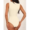image:imageANRABESS Womens Square Neck Bodysuits Sleeveless Tank Bodysuits Tops Going Out Outfits for Summer Vacation amp Daily WearApricot