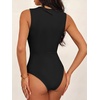 image:imageANRABESS Womens Square Neck Bodysuits Sleeveless Tank Bodysuits Tops Going Out Outfits for Summer Vacation amp Daily WearBlack