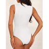 image:imageANRABESS Womens Square Neck Bodysuits Sleeveless Tank Bodysuits Tops Going Out Outfits for Summer Vacation amp Daily WearWhite