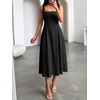 image:imageANRABESS Cocktail Dresses for Women Square Neck A Line Sleeveless Flowy Elegant Formal Wedding Guest Party Maxi Summer DressBlack