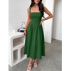 image:imageANRABESS Cocktail Dresses for Women Square Neck A Line Sleeveless Flowy Elegant Formal Wedding Guest Party Maxi Summer DressDeep Green