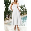image:imageANRABESS Cocktail Dresses for Women Square Neck A Line Sleeveless Flowy Elegant Formal Wedding Guest Party Maxi Summer DressWhite