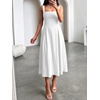 image:imageANRABESS Cocktail Dresses for Women Square Neck A Line Sleeveless Flowy Elegant Formal Wedding Guest Party Maxi Summer DressWhite