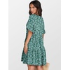 image:imageANRABESS Dresses for Women Summer 2026 V Neck Ruffle Sleeve A Line Tiered Flowy Casual Trendy Mini Beach Dress with PocketsGreen Blue Floral