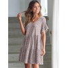image:imageANRABESS Dresses for Women Summer 2026 V Neck Ruffle Sleeve A Line Tiered Flowy Casual Trendy Mini Beach Dress with PocketsKhaki Polka Dot Gray