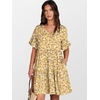 image:imageANRABESS Dresses for Women Summer 2026 V Neck Ruffle Sleeve A Line Tiered Flowy Casual Trendy Mini Beach Dress with PocketsYellow Red White Floral