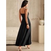 image:imageANRABESS Formal Dresses for Women Evening Party Cocktail Long Dress Split Elegant V Neck Wrap Ruffle Wedding Guest DressesBlack
