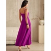 image:imageANRABESS Formal Dresses for Women Evening Party Cocktail Long Dress Split Elegant V Neck Wrap Ruffle Wedding Guest DressesFuchsia