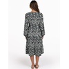 image:imageANRABESS Long Sleeve Midi Dresses for Women V Neck 2026 Fall Fashion Casual Loose Fit Flowy Swing Tiered Vacation Boho DressFloral Black