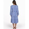 image:imageANRABESS Long Sleeve Midi Dresses for Women V Neck 2026 Fall Fashion Casual Loose Fit Flowy Swing Tiered Vacation Boho DressFloral Blue