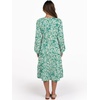 image:imageANRABESS Long Sleeve Midi Dresses for Women V Neck 2026 Fall Fashion Casual Loose Fit Flowy Swing Tiered Vacation Boho DressFloral Green