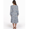 image:imageANRABESS Long Sleeve Midi Dresses for Women V Neck 2026 Fall Fashion Casual Loose Fit Flowy Swing Tiered Vacation Boho DressFloral Light Blue