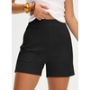 image:imageANRABESS Shorts for Women Summer Casual Elastic High Waist Lounge Comfy Dress Shorts with Pockets 2026 Beach Vacation ClothesBlack