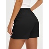 image:imageANRABESS Shorts for Women Summer Casual Elastic High Waist Lounge Comfy Dress Shorts with Pockets 2026 Beach Vacation ClothesBlack