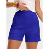 image:imageANRABESS Shorts for Women Summer Casual Elastic High Waist Lounge Comfy Dress Shorts with Pockets 2026 Beach Vacation ClothesBlue