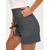 image:imageANRABESS Shorts for Women Summer Casual Elastic High Waist Lounge Comfy Dress Shorts with Pockets 2026 Beach Vacation ClothesGray