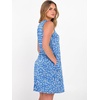 image:imageANRABESS Summer Dress for WomenV Neck Sleeveless SundressLoose FitSoft Travel Vacation OutfitsCute Beach Cover Up ClothesBlue White Floral