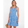 image:imageANRABESS Summer Dress for WomenV Neck Sleeveless SundressLoose FitSoft Travel Vacation OutfitsCute Beach Cover Up ClothesBlue White Floral