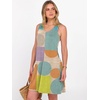 image:imageANRABESS Summer Dress for WomenV Neck Sleeveless SundressLoose FitSoft Travel Vacation OutfitsCute Beach Cover Up ClothesGeometric Color Block