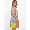 image:imageANRABESS Summer Dress for WomenV Neck Sleeveless SundressLoose FitSoft Travel Vacation OutfitsCute Beach Cover Up ClothesGeometric Color Block